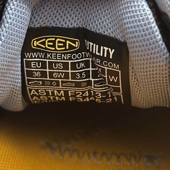 Keen Blue Black Work Utility Vista Energy ESD Safety Slip Resistant Shoe Size 6W - Picture 5 of 12